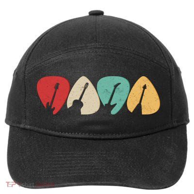 Vintage Guitar Picks  7-Panel Snapback Hat