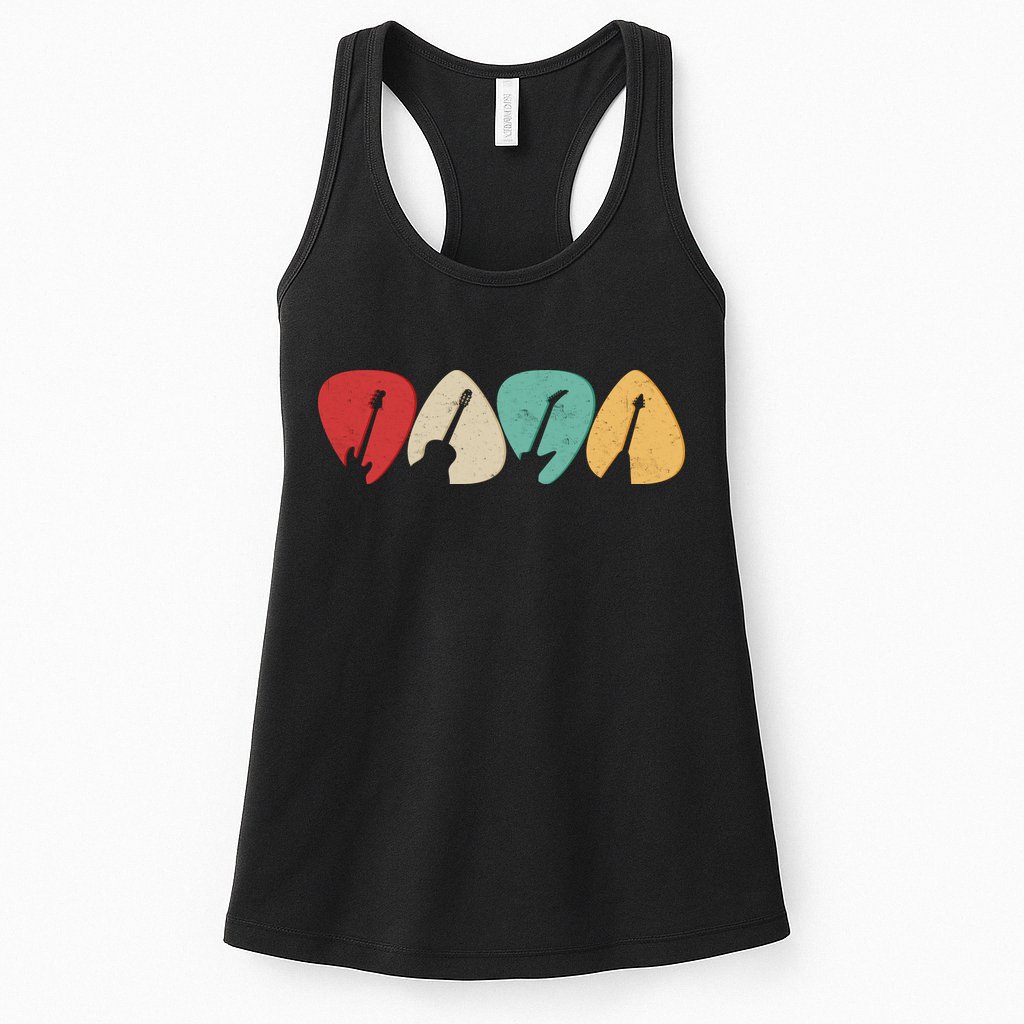 Vintage Guitar Picks  Womens Tank Top