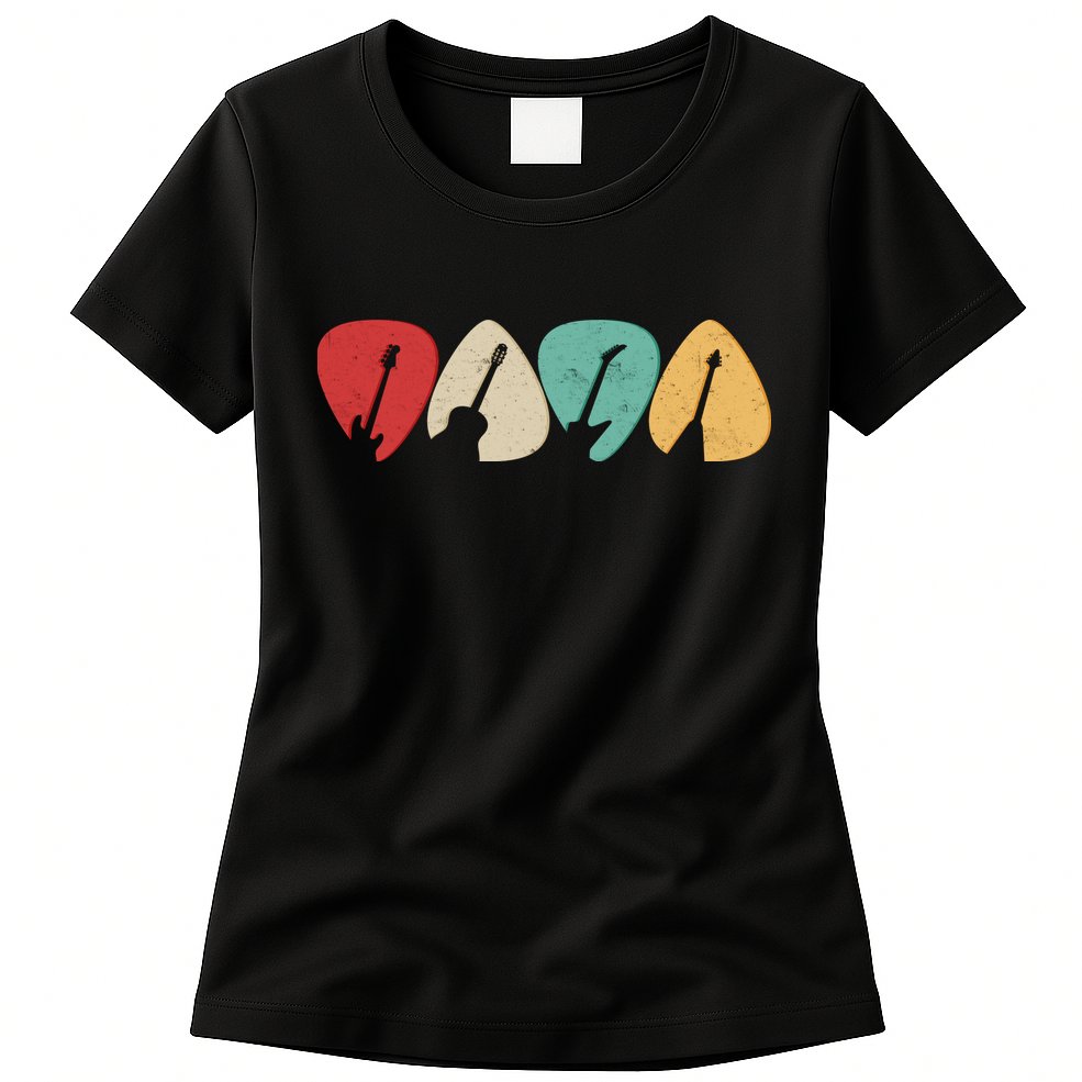 Vintage Guitar Picks  Womens T-Shirt