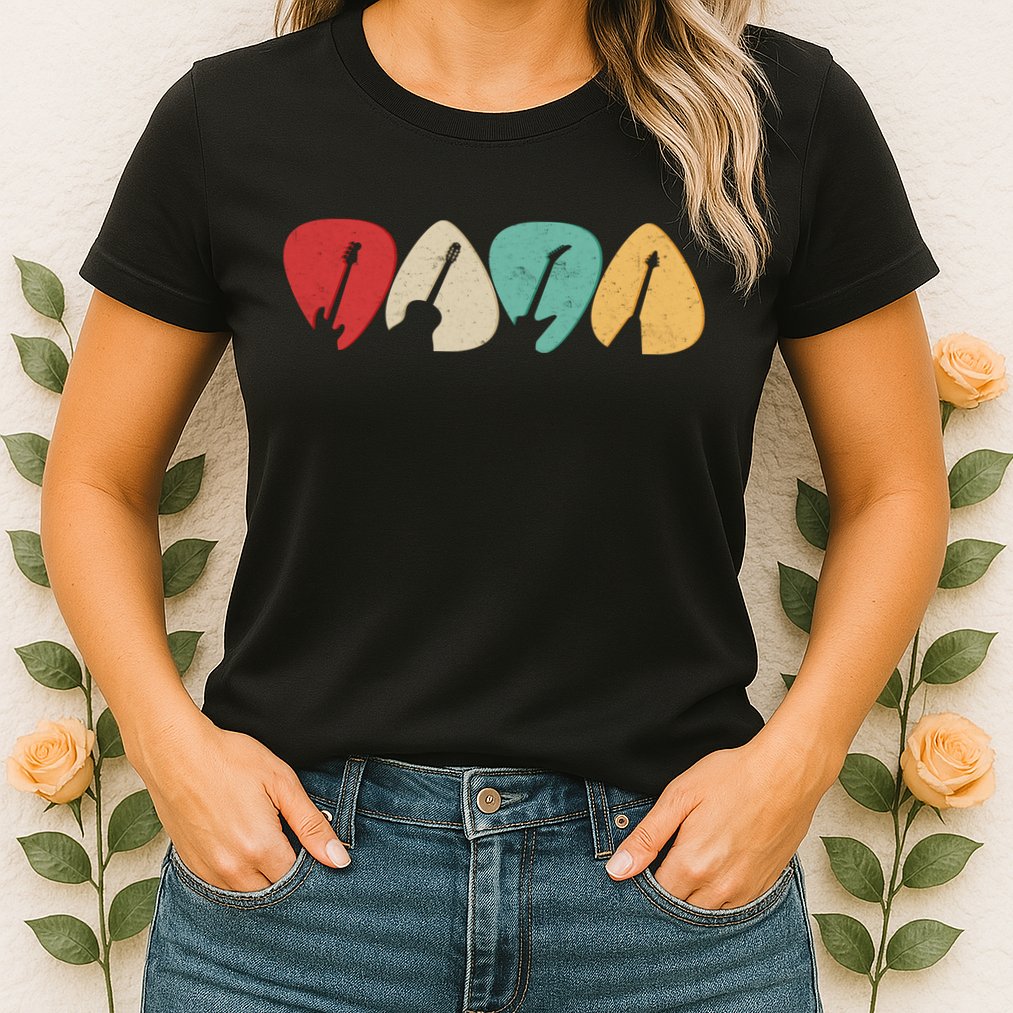 Vintage Guitar Picks  Womens T-Shirt