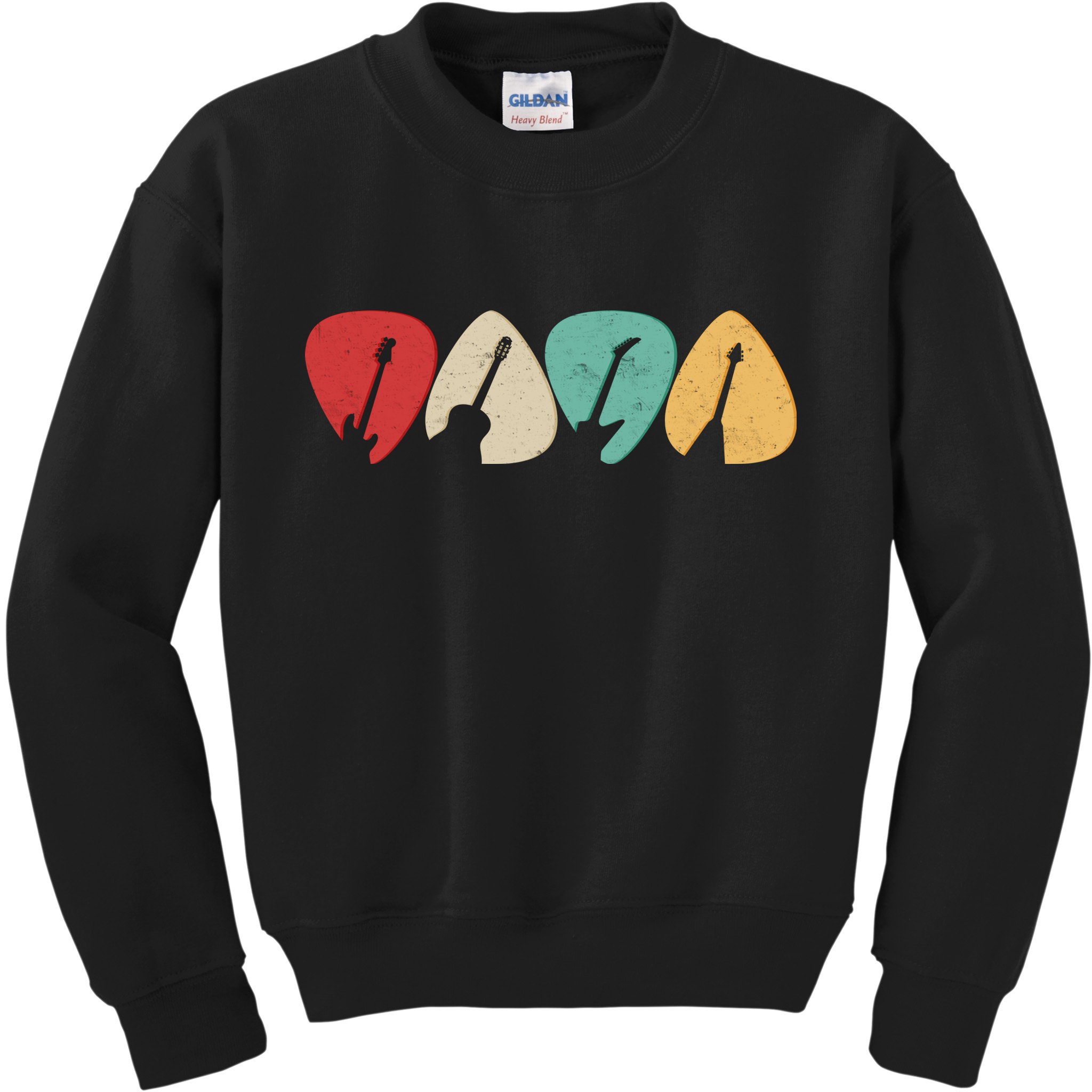 Vintage Guitar Picks  Kids Sweatshirt