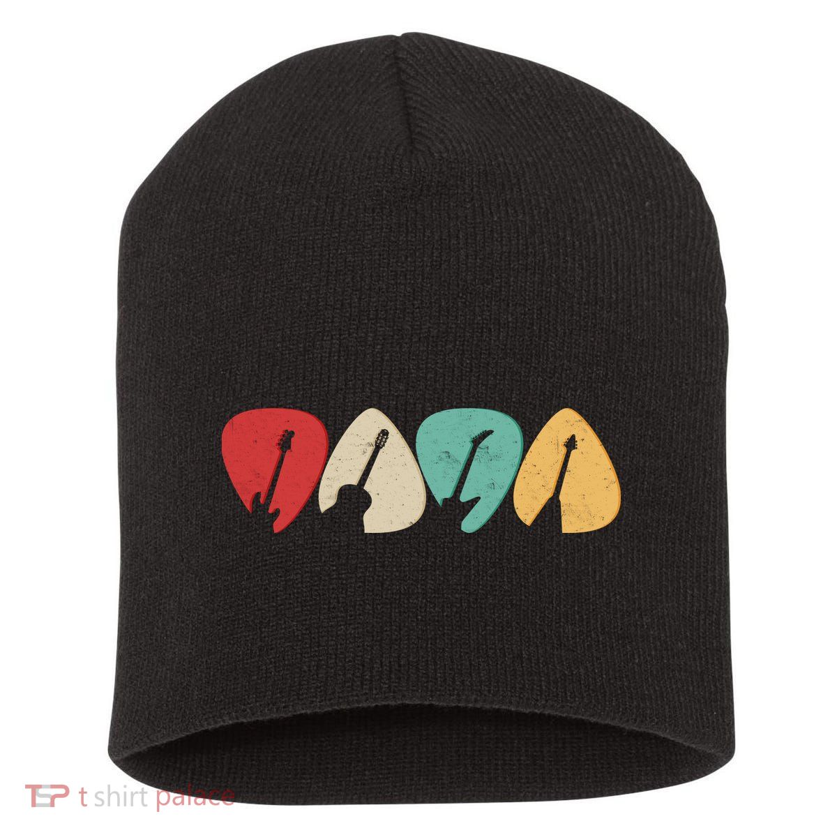 Vintage Guitar Picks  Short Acrylic Beanie
