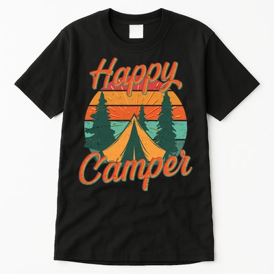 Vintage Happy Camper Emblem Tall T-Shirt