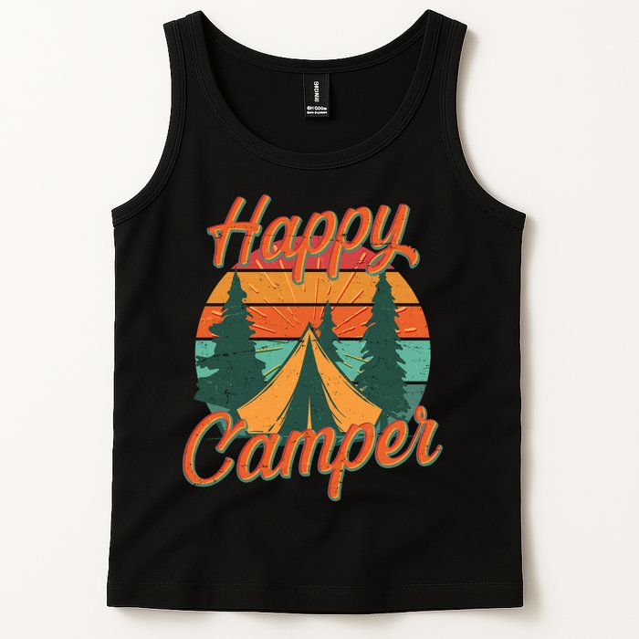 Vintage Happy Camper Emblem Tank Top