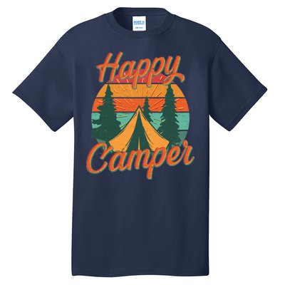 Vintage Happy Camper Emblem Tall T-Shirt