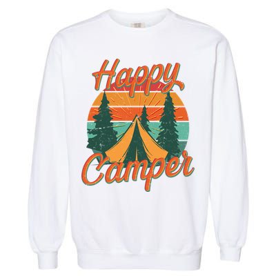 Vintage Happy Camper Emblem Garment-Dyed Sweatshirt