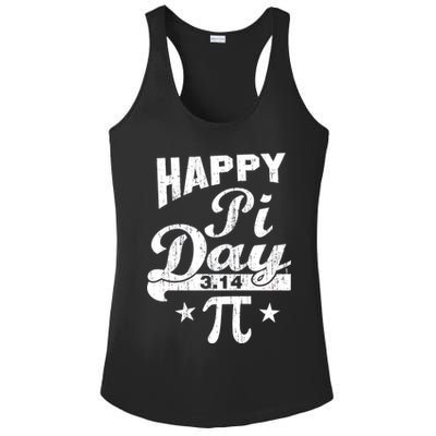 Vintage Happy Pi Day 3.14 Ladies PosiCharge Competitor Racerback Tank