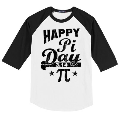 Vintage Happy Pi Day 3.14 Baseball Sleeve Shirt