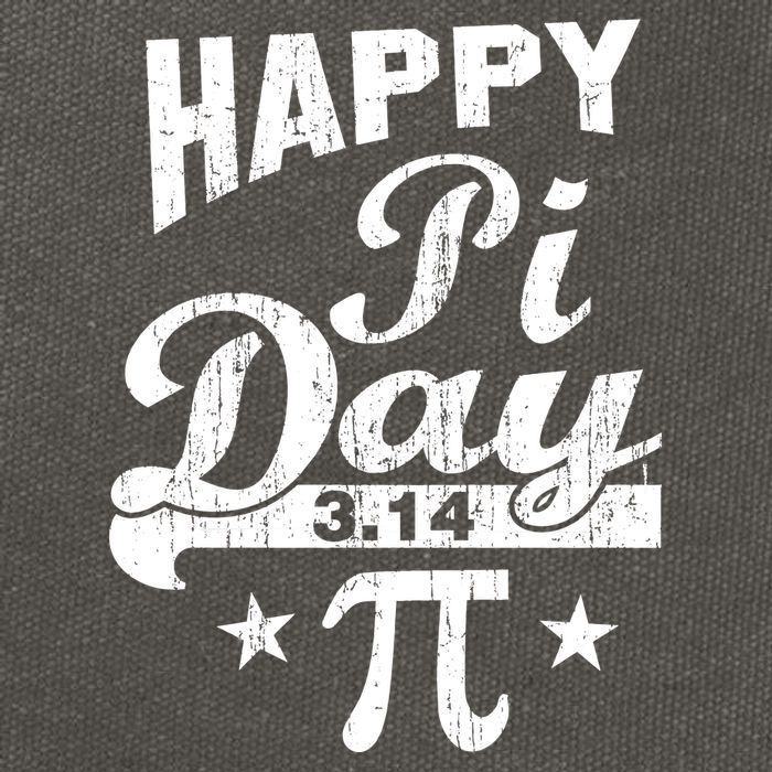 Vintage Happy Pi Day 3.14 Cotton Canvas Backpack