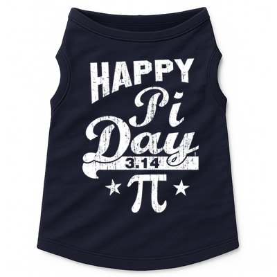 Vintage Happy Pi Day 3.14 Doggie Tank