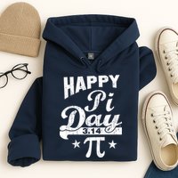 Vintage Happy Pi Day 3.14 Hoodie