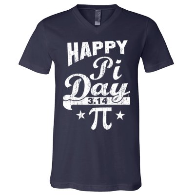 Vintage Happy Pi Day 3.14 V-Neck T-Shirt