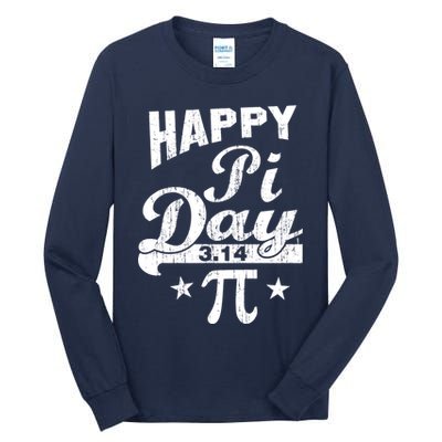 Vintage Happy Pi Day 3.14 Tall Long Sleeve T-Shirt