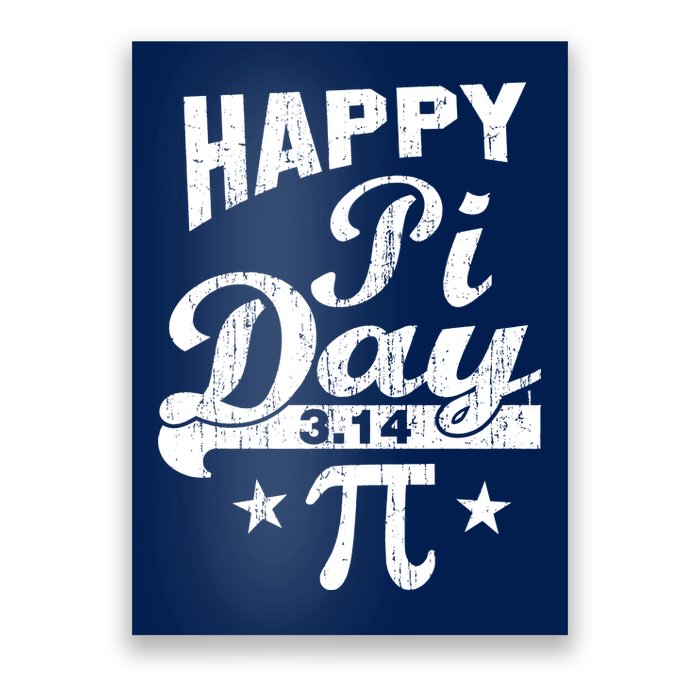 Vintage Happy Pi Day 3.14 Poster