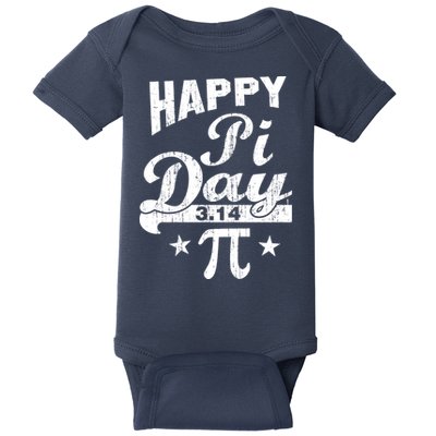 Vintage Happy Pi Day 3.14 Baby Bodysuit