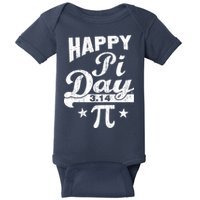 Vintage Happy Pi Day 3.14 Baby Bodysuit