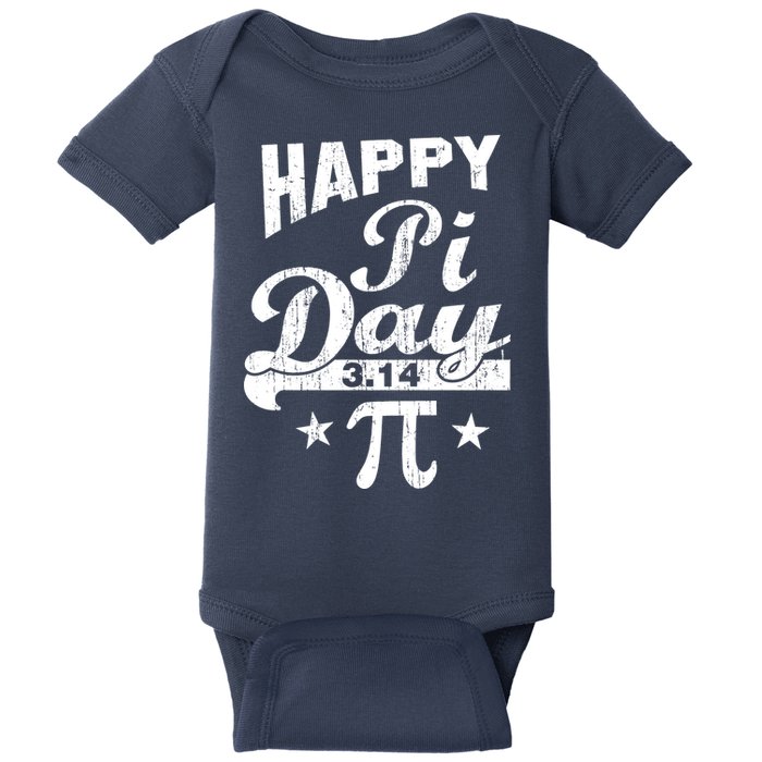 Vintage Happy Pi Day 3.14 Baby Bodysuit