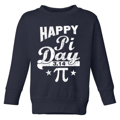 Vintage Happy Pi Day 3.14 Toddler Sweatshirt