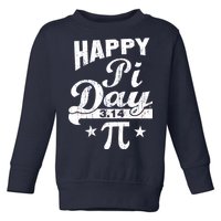 Vintage Happy Pi Day 3.14 Toddler Sweatshirt