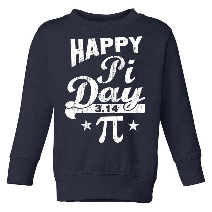 Vintage Happy Pi Day 3.14 Toddler Sweatshirt