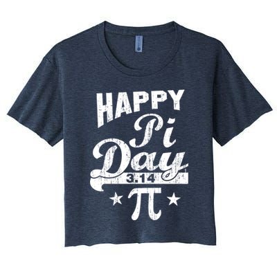 Vintage Happy Pi Day 3.14 Crop Top