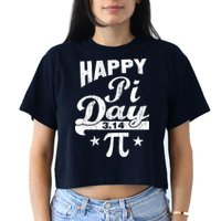 Vintage Happy Pi Day 3.14 Crop Top