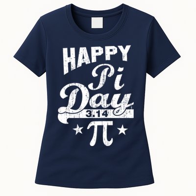 Vintage Happy Pi Day 3.14 Womens T-Shirt