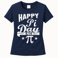 Vintage Happy Pi Day 3.14 Womens T-Shirt