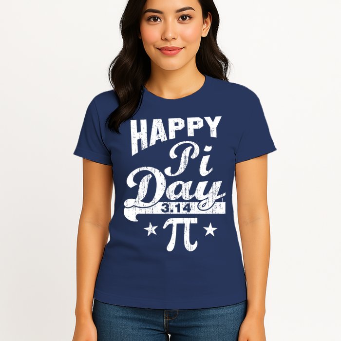 Vintage Happy Pi Day 3.14 Womens T-Shirt