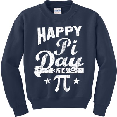 Vintage Happy Pi Day 3.14 Kids Sweatshirt