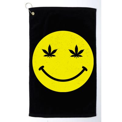 Vintage Happy Pot Smiley Face Platinum Collection Golf Towel