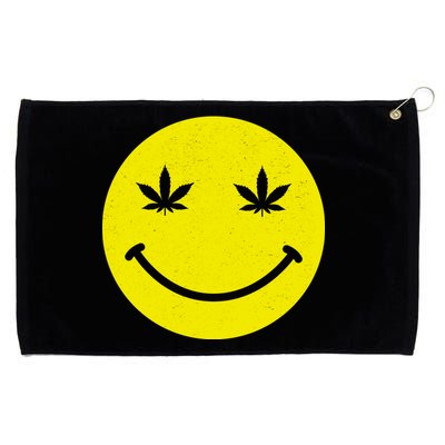 Vintage Happy Pot Smiley Face Grommeted Golf Towel