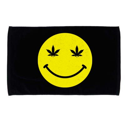 Vintage Happy Pot Smiley Face Microfiber Hand Towel