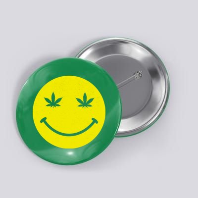 Vintage Happy Pot Smiley Face Button