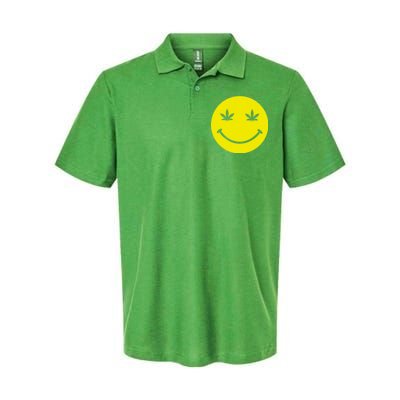 Vintage Happy Pot Smiley Face Softstyle Adult Sport Polo