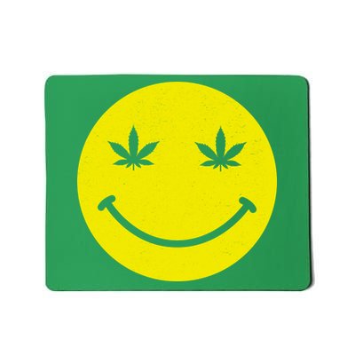 Vintage Happy Pot Smiley Face Mousepad