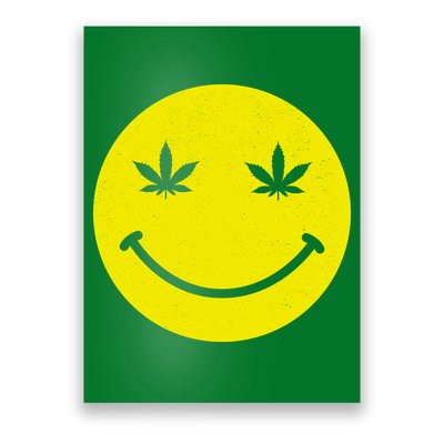 Vintage Happy Pot Smiley Face Poster