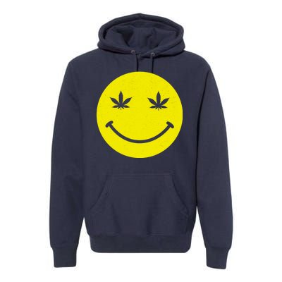 Vintage Happy Pot Smiley Face Premium Hoodie