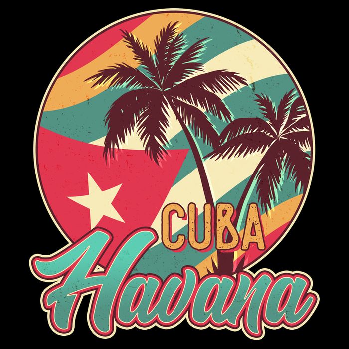 Vintage Havana Cuba Emblem  Backpack