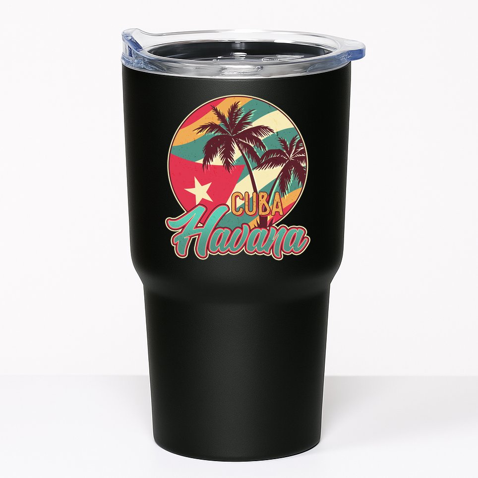 Vintage Havana Cuba Emblem  Tumbler