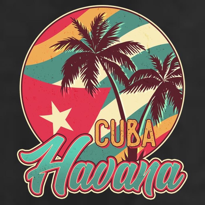 Vintage Havana Cuba Emblem  Trucker Hat