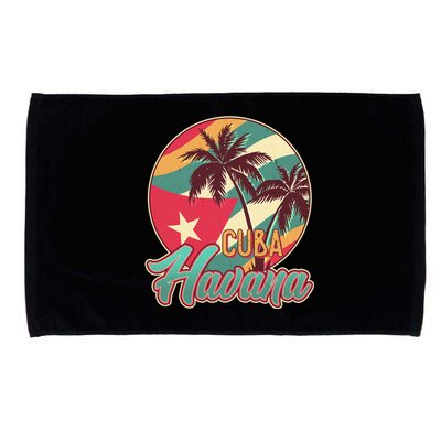 Vintage Havana Cuba Emblem  Microfiber Hand Towel