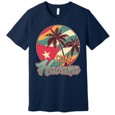 Vintage Havana Cuba Emblem  Premium T-Shirt