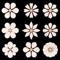 Vintage Hippie Flower Pattern 16 in Basic Backpack