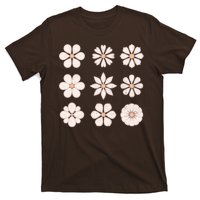 Vintage Hippie Flower Pattern T-Shirt