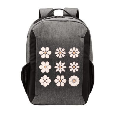 Vintage Hippie Flower Pattern Vector Backpack