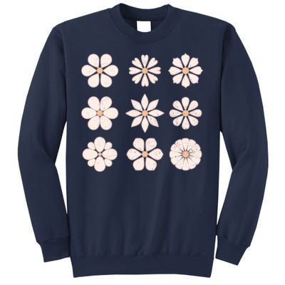 Vintage Hippie Flower Pattern Sweatshirt