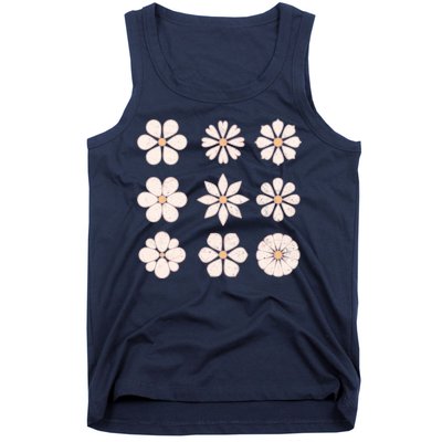 Vintage Hippie Flower Pattern Tank Top