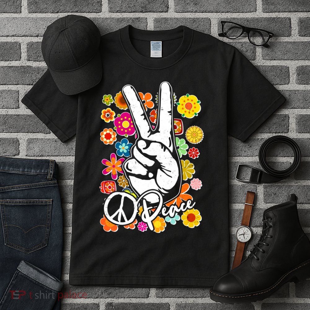 Vintage Hippie Peace Symbols Tall T-Shirt