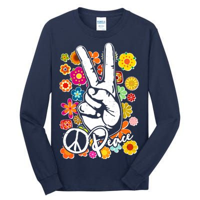 Vintage Hippie Peace Symbols Tall Long Sleeve T-Shirt